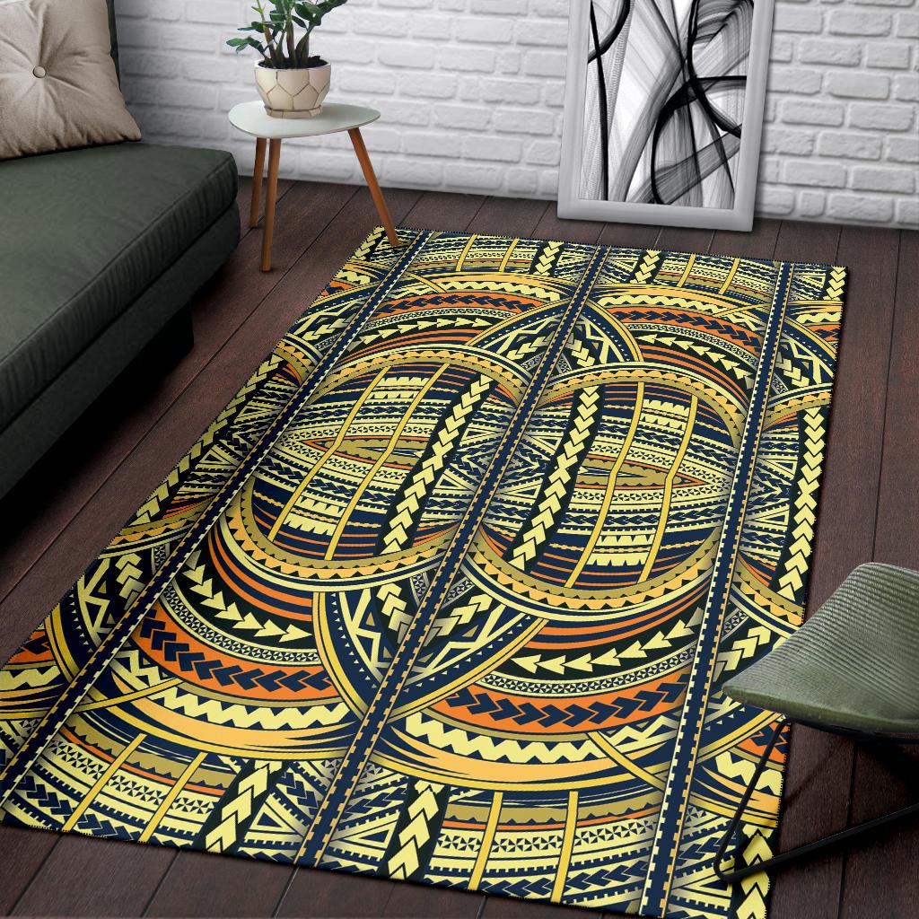 Polynesian Yellow Area Rug - Polynesian Pride