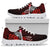 American Samoa Polynesian Sneakers - Coat Of Arm With Hibiscu - Polynesian Pride