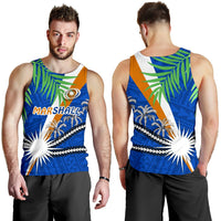 Marshall Islands Rugby Men Tank Top Coconut Leaves - Polynesian Pride