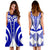 Micronesian Women's Dress - Micronesian Tattoo Blue Design - Polynesian Pride