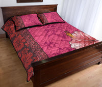 Hawaii Hibiscus Pattern Quilt Bed Set - Polynesian Pride