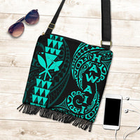 Hawaii Polynesian Crossbody Boho Handbag Turquoise - Polynesian Pride