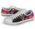 Hawaii Low Top Shoe - Kanaka Maoli With Hibiscus On Polynesian Patterns (RED) - Polynesian Pride