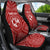 Tonga Personalised Car Seat Covers - Tonga Seal With Polynesian Tattoo Style (Red) - Polynesian Pride