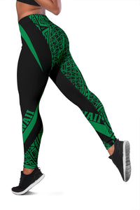 Hawaii Polynesian Leggings - Circle Style Green - Polynesian Pride