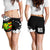 Polynesian Kanaka Flag Women's Shorts - Nora Style - White - Polynesian Pride