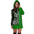 Polynesian Hawaii Custom Personalised Hoodie Dress Green - Turtle with Hook - Polynesian Pride