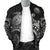 American Samoa Polynesian Bomber Jacket (Men) - Polynesian Turtle (Silver) - Polynesian Pride