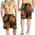 American Samoa Polynesian Men Shorts - Gold Plumeria GOLD - Polynesian Pride