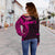 Hawaii Kanaka Polynesian Women's Off Shoulder Sweater - Pink - Polynesian Pride