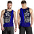 Chuuk Micronesia Men's Tank Top Blue - Turtle With Hook Blue - Polynesian Pride