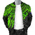 Cook Islands Polynesian Bomber Jacket (Men) - Green Turtle - Polynesian Pride