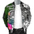 American Samoa Men Bomber Jacket - Turtle Plumeria Banana Leaf - Polynesian Pride