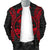 Guam Polynesian Men's Bomber Jacket Map Red - Polynesian Pride