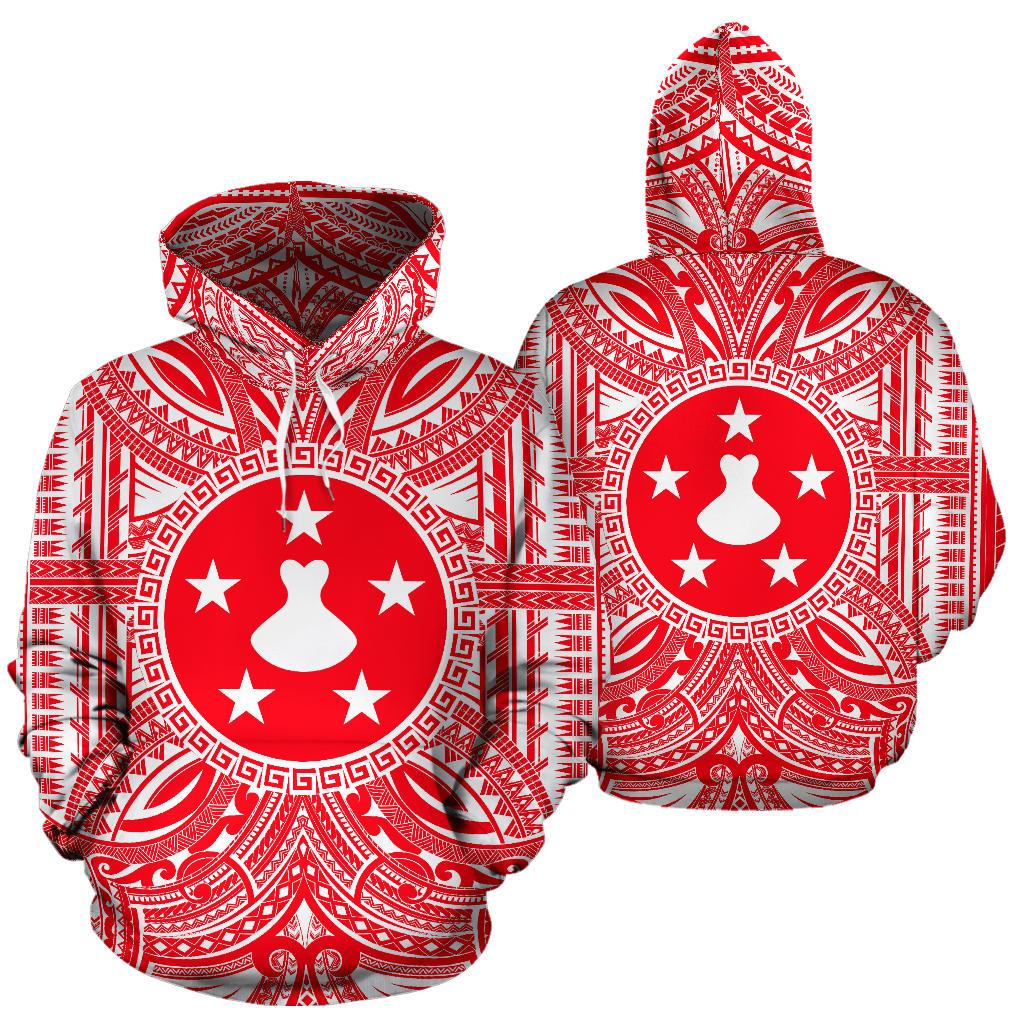 Austral Islands ll Over Hoodie ustral Islands Coat of rms Polynesian Flag Color - Polynesian Pride