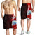 Federated States Of Micronesia Polynesian Men's Shorts - Coat Of Arm With Hibiscus Red - Polynesian Pride