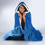 Hawaii Blue Hibiscus Turtle Polynesian Hooded Blanket - Polynesian Pride