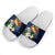 Tonga Polynesian Slide Sandals - Turtle With Plumeria Flowers - Polynesian Pride