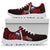 Samoa Polynesian Sneakers - Coat Of Arm With Hibiscus - Polynesian Pride