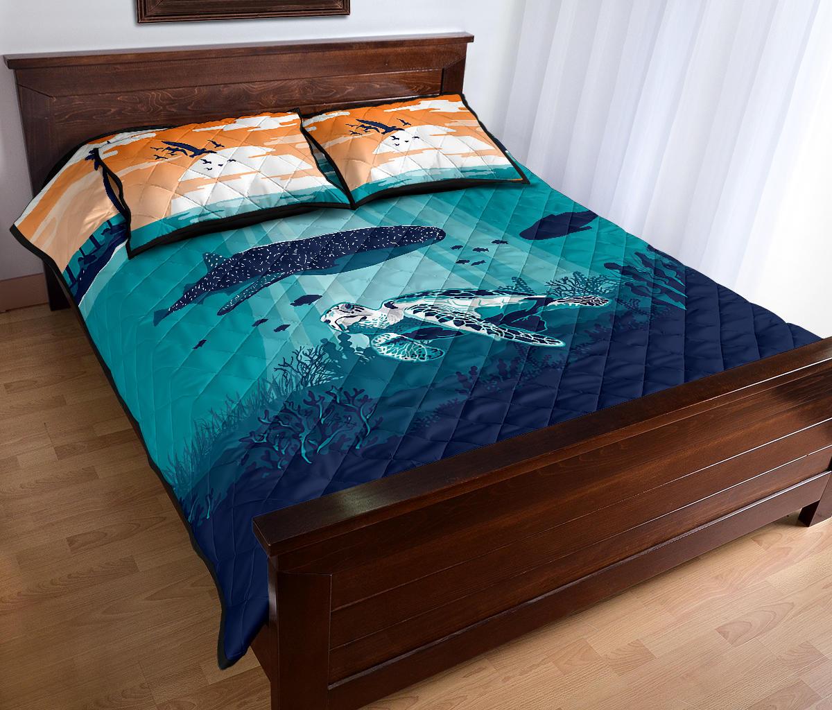 Sea Sunset Quilt Bed Set - Polynesian Pride