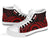 Palau High Top Canvas Shoes - Red Tentacle Turtle - Polynesian Pride