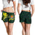 Polynesian Hawaii Women Shorts - Ti Leaf Lei Turtle Women Green - Polynesian Pride