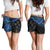 Kosrae Polynesian Shorts (Women) - Blue Turtle - Polynesian Pride