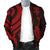 Fiji Polynesian Men Bomber Jacket - Red Tentacle Turtle - Polynesian Pride