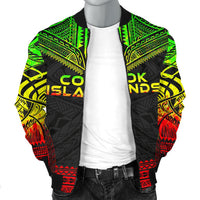 Cook Islands Polynesian Chief Men's Bomber Jacket - Reggae Version - Polynesian Pride