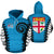 Fiji All Over Hoodie Warrior Style Unisex Blue - Polynesian Pride