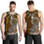 American Samoa Custom Personalised Men Tank Top - Polynesian Boar Tusk Brown - Polynesian Pride