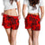 Polynesian Turtle Palm And Sea Pebbles Red Women's Short - Polynesian Pride