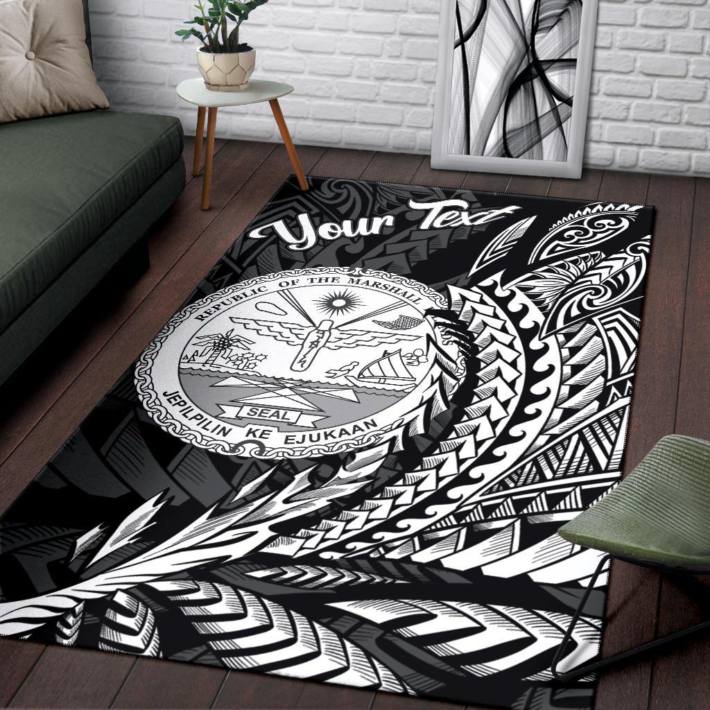 Marshall Islands Area Rug - Custom Personalised Wings Style - Polynesian Pride
