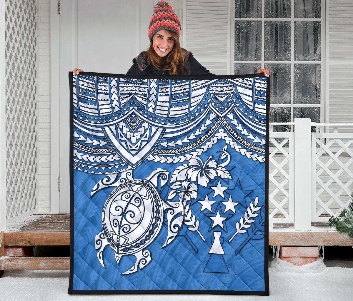 Kosrae Polynesian Premium Quilt - Polynesian Turtle - Polynesian Pride