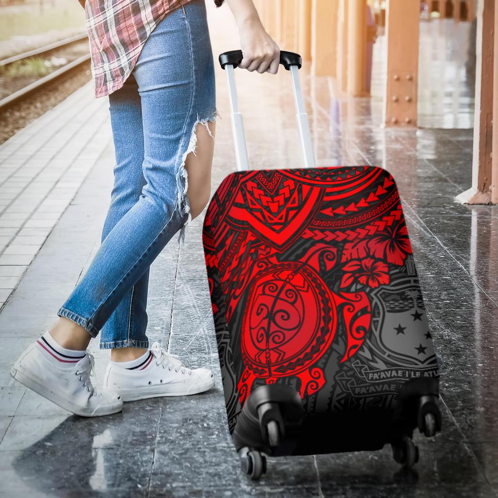 Samoa Polynesian Luggage Covers - Red Turtle - Polynesian Pride