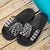 Hawaiian Polynesian Tribal Slide Sandals White Black - Polynesian Pride