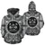 Fiji ll Over Hoodie Fiji Coat of rms Polynesian White Black - Polynesian Pride