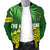 Cook Islands Rugby Men Bomber Jacket Coconut Leaves - The Kuki's - Polynesian Pride