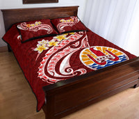 Tahiti Quilt Bed Set - Tahiti Seal Polynesian Patterns Plumeria - Polynesian Pride