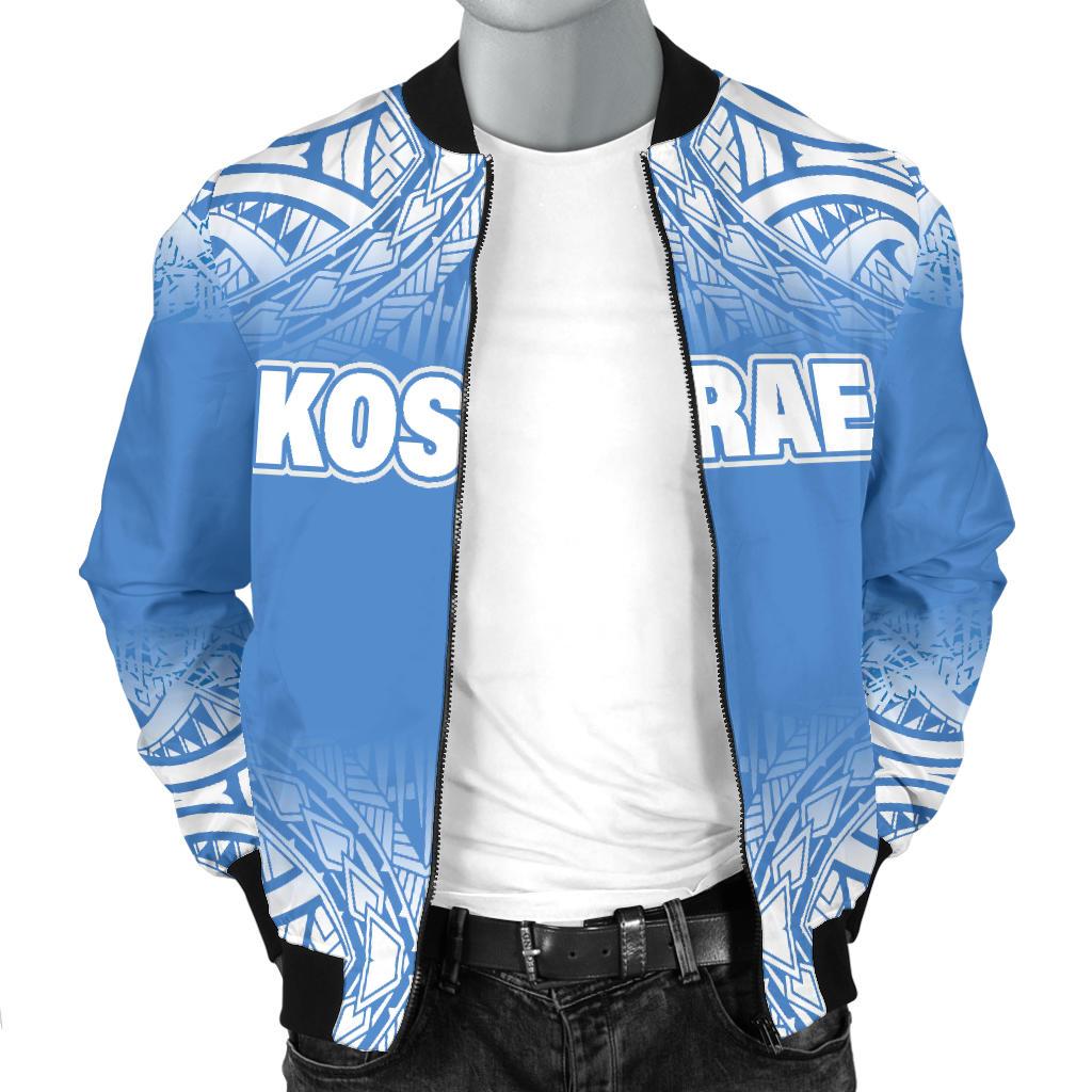 Kosrae Men's Bomber Jacket - Fog Blue Style - Polynesian Pride