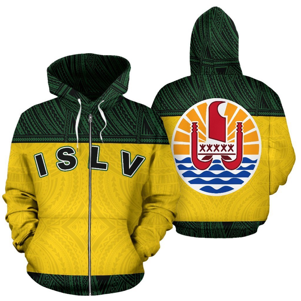 Leeward Islands All Over Zip up Hoodie Polynesian Hoodie Style Unisex White - Polynesian Pride