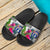 Northern Mariana Islands Slide Sandals - Turtle Plumeria Banana Leaf - Polynesian Pride