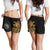 American Samoa Polynesian Shorts (Women) - Polynesian Turtle (Golden) - Polynesian Pride