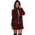 Austral Islands Hoodie Dress - Polynesian Tattoo Red - Polynesian Pride