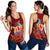 Tahiti Polynesian Women Racerback Tank - Hibiscus Coat of Arm Red - Polynesian Pride