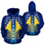 Tokelau All Over Hoodie Tokelau Flag Coat of Arms Design K9 Unisex Blue - Polynesian Pride