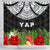 Yap Shower Curtain - Ginger Lei Pattern - Polynesian Pride