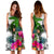 Marshall Islands Midi Dress White - Turtle Plumeria Banana Leaf - Polynesian Pride