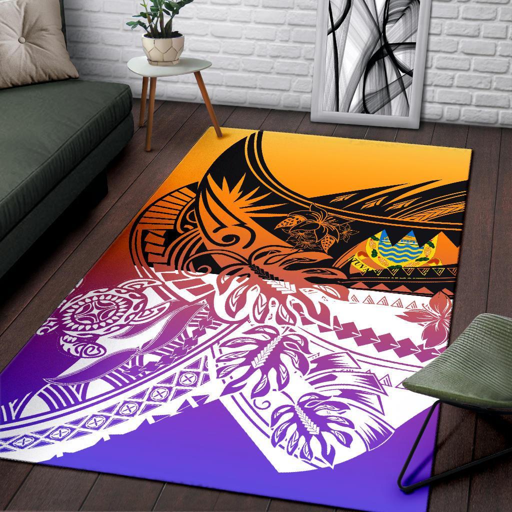 Tuvalu Area Rug - Tribal Jungle Pattern - Polynesian Pride