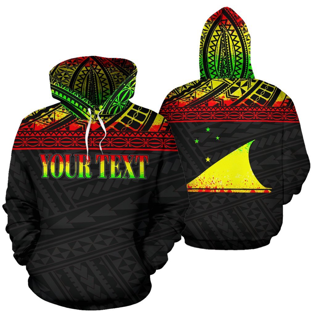 Tokelau Polynesian ll Over Custom Hoodie Reggae Horizontal Unisex Reggae - Polynesian Pride